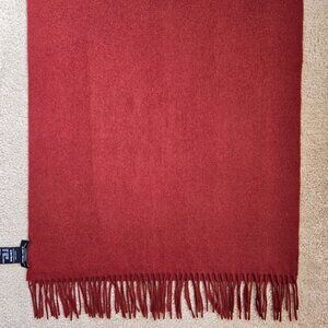 & Other Stories Wool Scarf Rust Red Brown